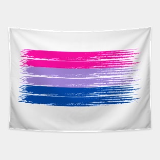 Pride Collection - Bisexual Pride Flag (Paint Streak/Horizontal) Tapestry