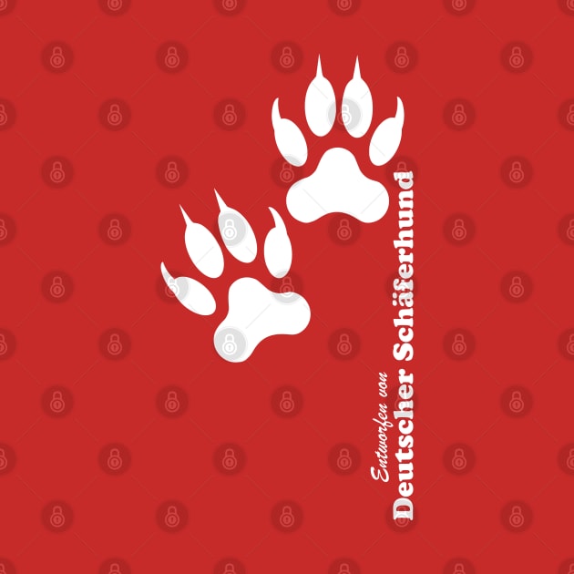 GSD Paw Prints - German Shepherd by TCP