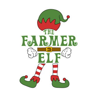 The Farmer Elf Christmas Family Matching Outfits Group Attire T-Shirt