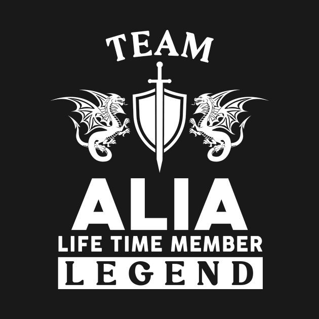 Alia Name T Shirt - Alia Life Time Member Legend Gift Item Tee by unendurableslemp118