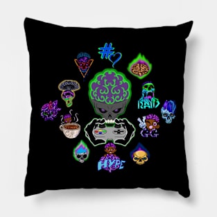 Hive Mind Emotes Pillow