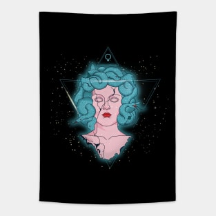 Medusa Gorgo With Venomous Snake Head Tapestry