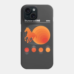 Bauhaus Horse Core Orange Vaporwave in White Phone Case