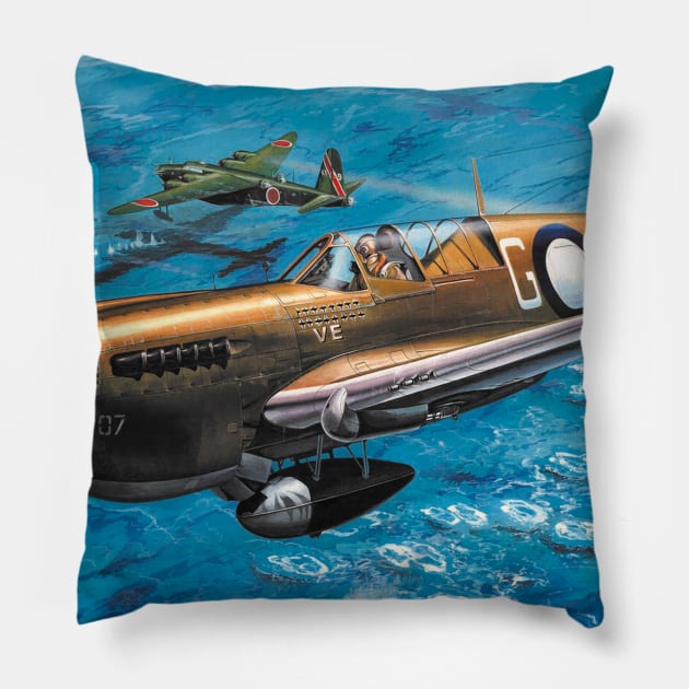 P40 Warhawk Pillow by Aircraft.Lover