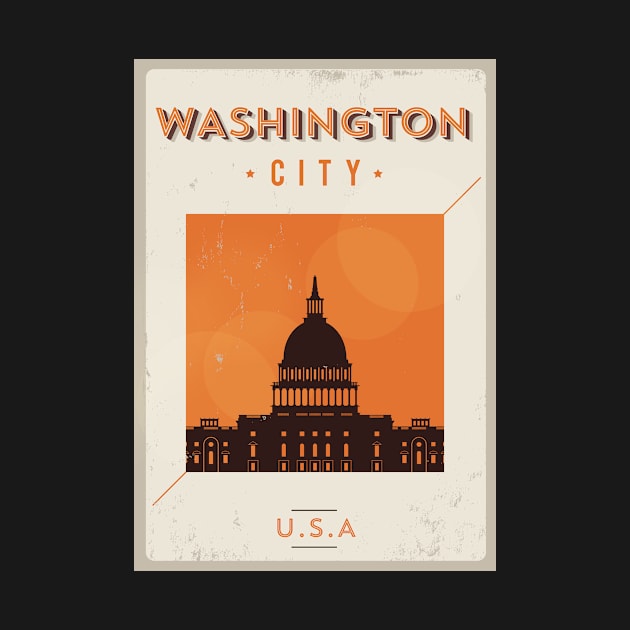 Washington Poster Design by kursatunsal