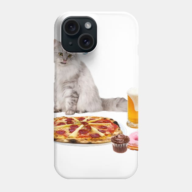 HUNGRY CAT Phone Case by GloriaSanchez