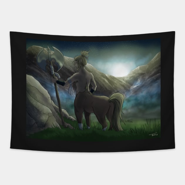 Centaur Gaurdian Tapestry by ace-of-lords