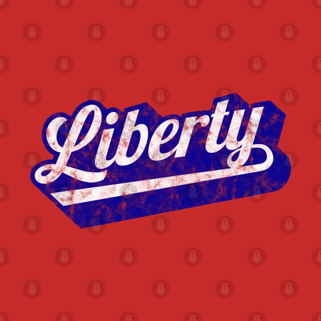 Show Your Support for LIberty with this vintage design by MalmoDesigns