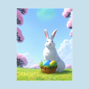 White Bunny-Easter Bunny T-Shirt