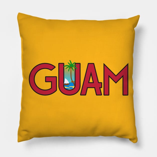 Guam Pillow by TMD Creative Studio