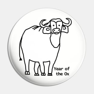 Year of the Ox White Pin