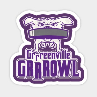 Defunct Greenville Grrrowl Hockey Team Magnet