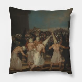 The Flagellants by Francisco Goya Pillow