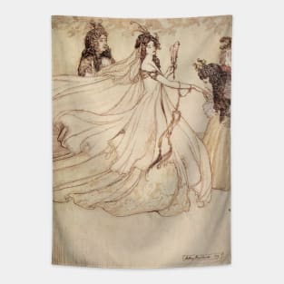 Vintage Fairy Tales, Cinderella by Arthur Rackham Tapestry