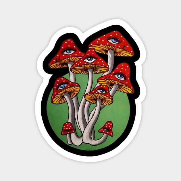 mushroom Magnet by Kena Ring Arts