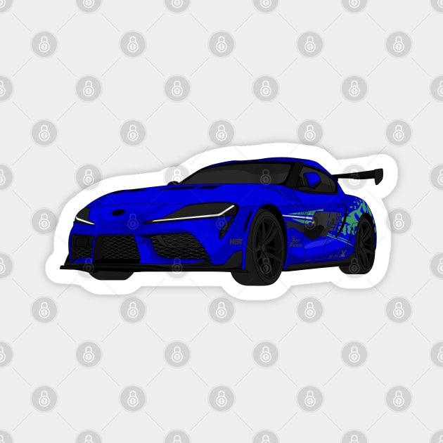 SUPRA DARK-BLUE Magnet by VENZ0LIC