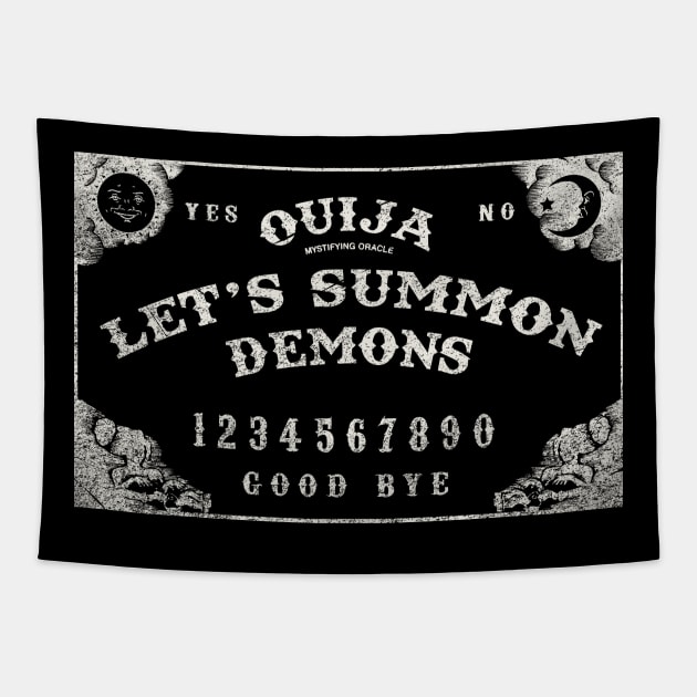 Let's Summon Demons Tapestry by Alema Art