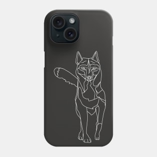 Black wolf Phone Case
