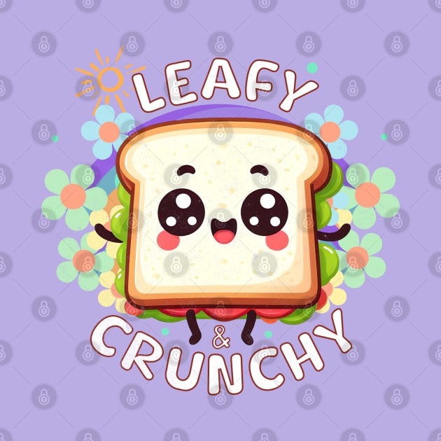 Sandwich Cute Leafy & Crunchy by alcoshirts