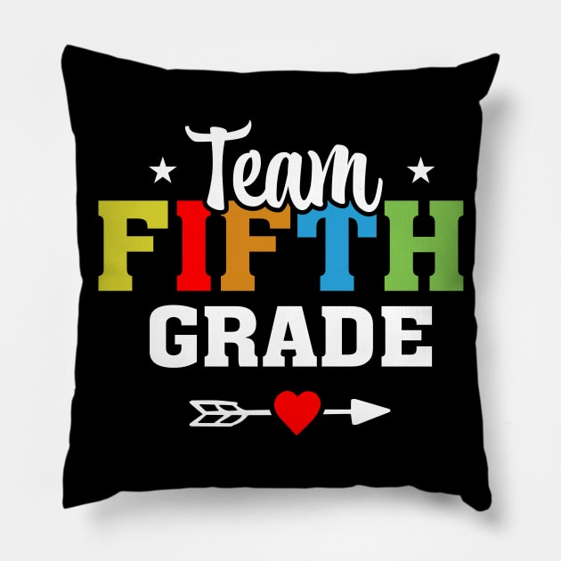 team fifth grade Pillow by busines_night