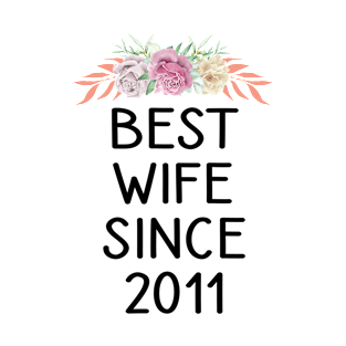 Best Wife Since 2011 Funny Wedding Anniversary Gifts From T-Shirt