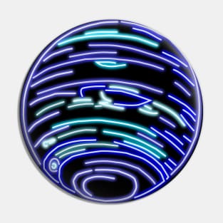 Electric Solar System Neon Neptune Top Left Pin