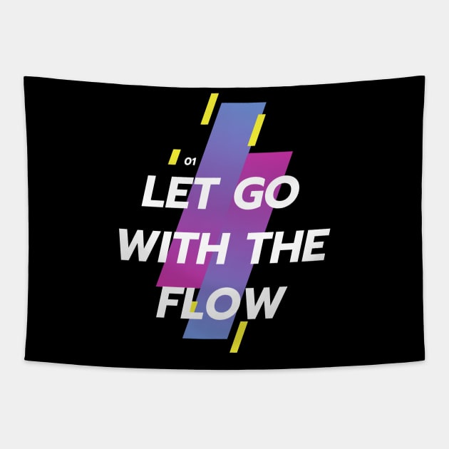 Let Go With The Flow Tapestry by twinkle.shop