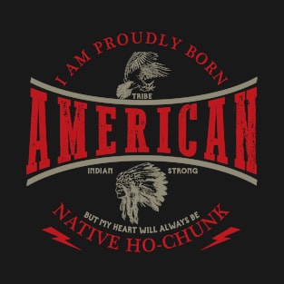 Ho Chunk Tribe Native American Indian Strong Pride Retro T-Shirt