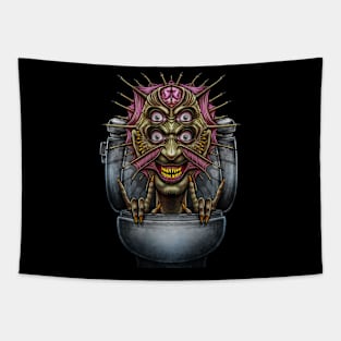 Horror toilet Monster #40 Tapestry