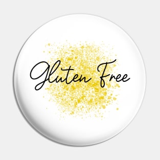 Yellow Gluten Free logo Pin