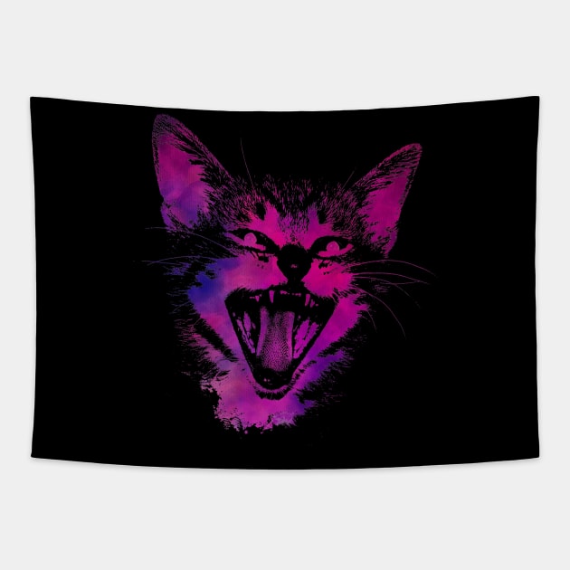 Purple cat #cat #cats Tapestry by JBJart