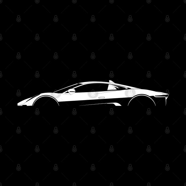 Jaguar C-X75 Silhouette by Car-Silhouettes
