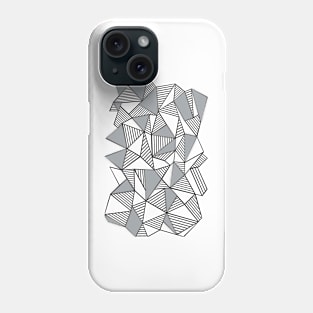 Ab Lines with Grey Blocks Phone Case