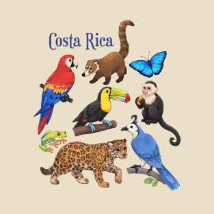 Animals of Costa Rica T-Shirt