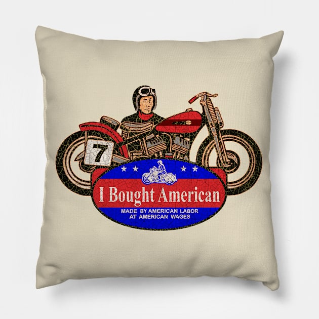 I Bought American Pillow by Midcenturydave