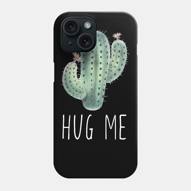Hug Me Cactus Funny Phone Case by LotusTee