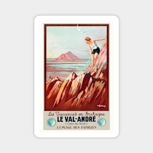 Le Val Andre France Vintage Poster 1930 Magnet