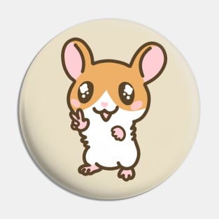 Peace Hamster Pin