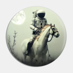 Astronaut and Horse Pin