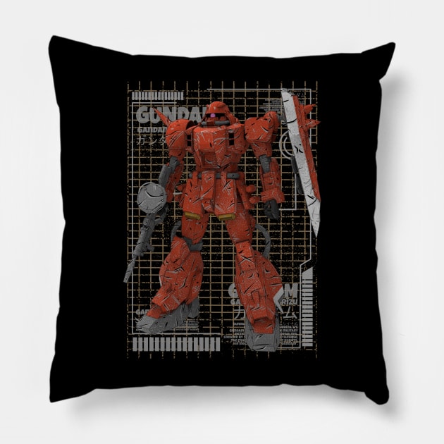 MS-06S Char's Zaku II Pillow by gblackid