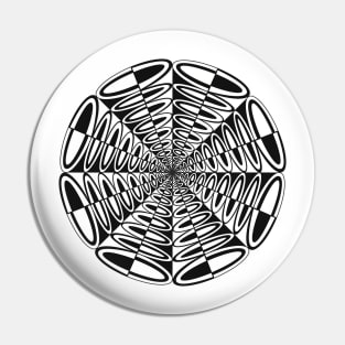 Circle Pop Mandala - Intricate Black and White Digital Illustration, Vibrant and Eye-catching Design, Perfect gift idea for printing on shirts, wall art, home decor, stationary, phone cases and more. Pin