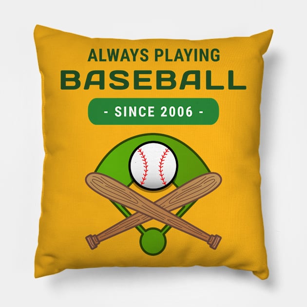 Baseball Fan Pillow by Fahrenheit123