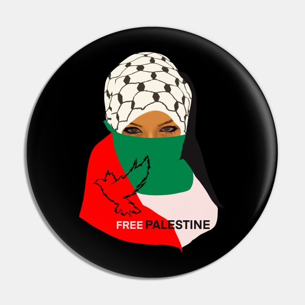 Free Palestine Pin by Arnond