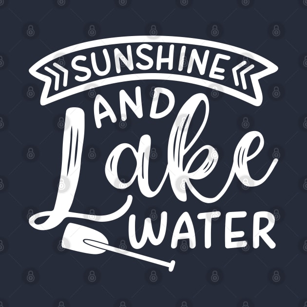 Sunshine and Lake Water Camping Kayak by GlimmerDesigns