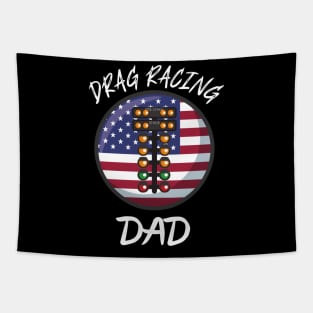 USA Drag Racing Dad Tapestry
