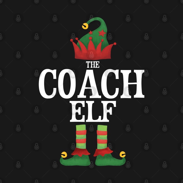 Coach Elf Matching Family Group Christmas Party Pajamas by uglygiftideas