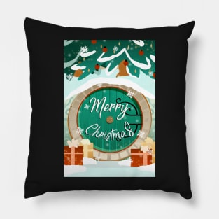 Merry Christmas Fantasy Postcard Greeting card Pillow