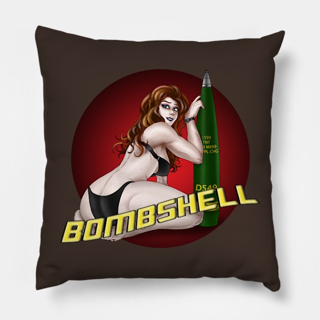 Bombshell Pinup Pillow by Oswald's Oddities