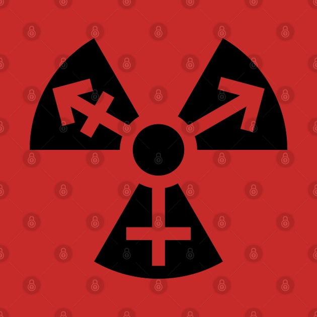 Trans Radiation Symbol - Black by GenderConcepts