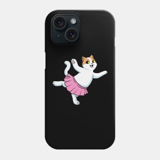 Cat as Ballerina at Ballet Phone Case